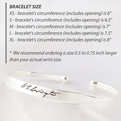 Personalised Handwriting Bracelet – Meaningful Gift for Her The Gift Atelier