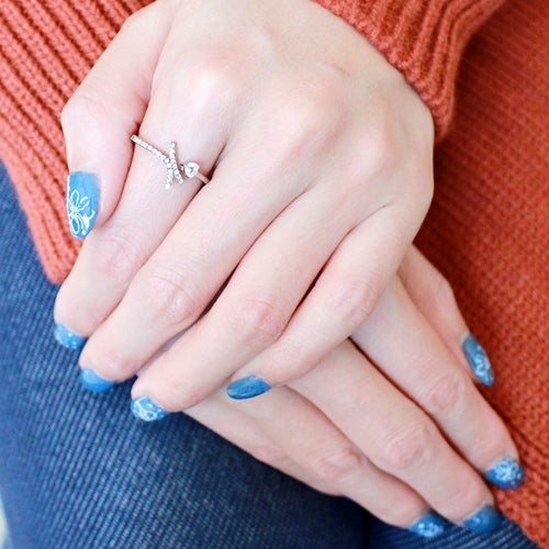 Stainless Steel CZ Sparkle Ring – Affordable Gift for Her The Gift Atelier