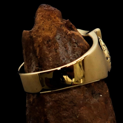 Men's Brass England Flag Shield Ring – Unique Gift for Him The Gift Atelier
