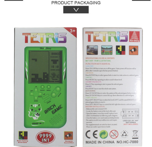 Retro Handheld Tetris Game Console – Nostalgic Gift for Him or Her The Gift Atelier